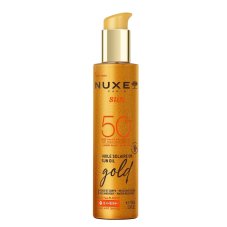Nuxe Sun osvetľujúci olej s opaľovacími časticami na tvár a telo SPF50 150 ml
