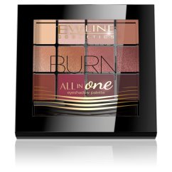 Eveline Cosmetics, paleta očných tieňov All In One 03 Burn 12g