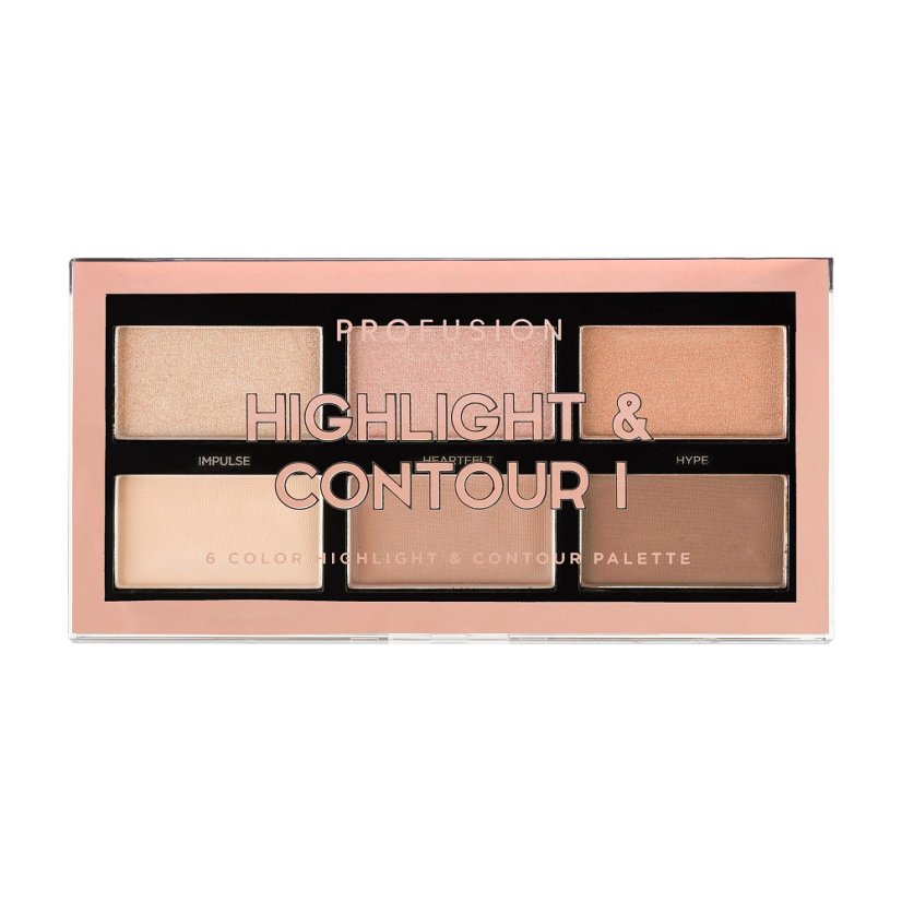 Profusion, Highlight &amp; Contour I Palette paletka pro konturování obličeje 15,6 g