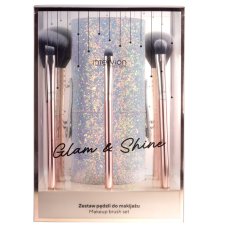 Inter Vion Glam&Shine sada štetcov na make-up s puzdrom