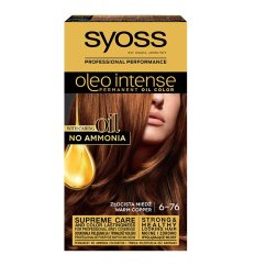 Syoss, Oleo Intense farba do włosów trwale koloryzująca z olejkami 6-76 Złocista Miedź