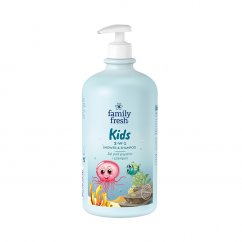 Family Fresh, Detský sprchový gél a šampón 2 v 1 1000 ml