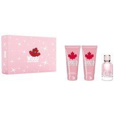 Dsquared2, Wood Pour Femme set toaletná voda 50ml + telové mlieko 100ml + sprchový gél 100ml