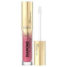 Eveline Cosmetics, Rozjasňovač rtů Diamond Glow s kyselinou hyaluronovou 09 Peach Dream 4,5 ml