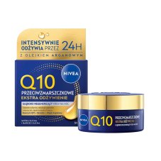 Nivea Q10 Przeciwzmarszczkowe Ekstra Odżywienie hlboko regenerujúci nočný krém 50 ml