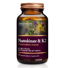 Doctor Life Nattokinase &amp; K2 Mk-7 100mcg podporuje zdravý krevní oběh doplněk stravy 60 kapslí