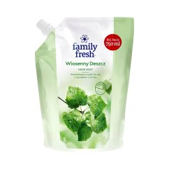 Family Fresh, Wiosenny Deszcz rewitalizujące mydło do rąk z wyciągiem z brzozy 750ml