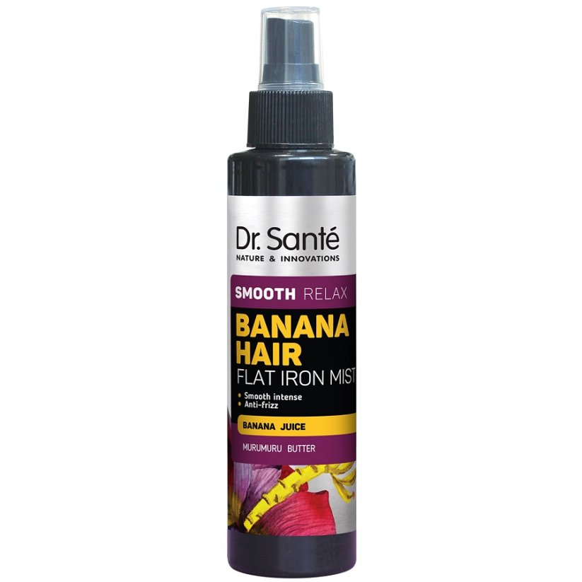 Dr. Sante, Banana Hair Flat Iron Mist wygładzająca mgiełka do włosów z sokiem bananowym 150ml