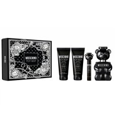 Moschino Toy Boy zestaw woda perfumowana spray 100ml + woda perfumowana spray 10ml + żel pod prysznic 100ml + balsam po goleniu 100ml