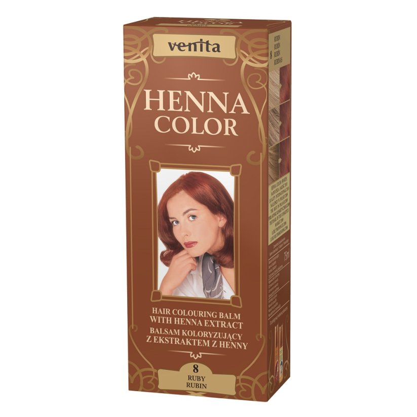 Venita, Henna Color balsam koloryzujący z ekstraktem z henny 8 Rubin 75ml