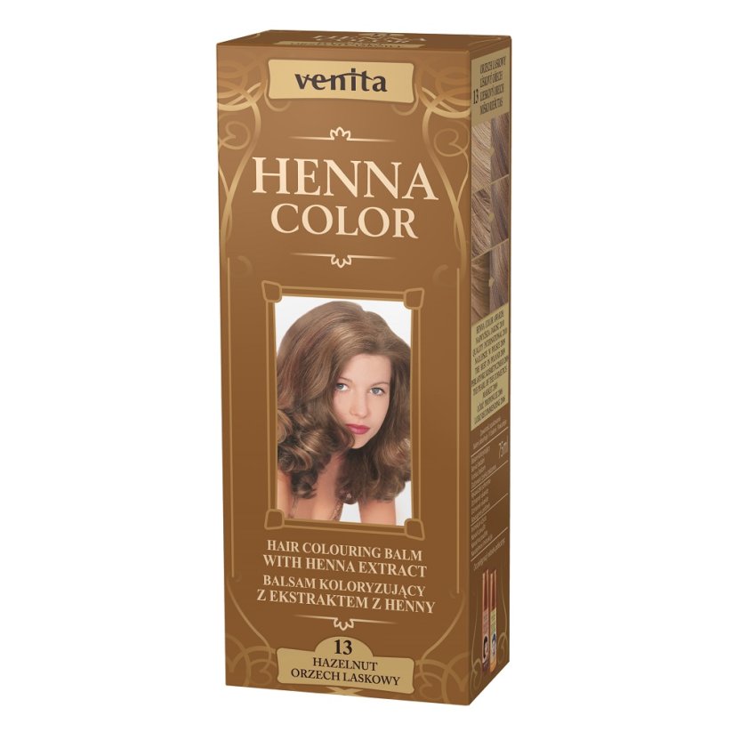 Venita, Henna Color balsam koloryzujący z ekstraktem z henny 13 Orzech Laskowy 75ml
