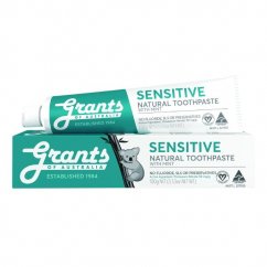Grants of Australia, Sensitive Natural Toothpaste přírodní zklidňující zubní pasta pro citlivé zuby bez fluoridu 100g
