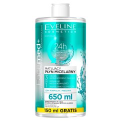Eveline Cosmetics, Facemed+ zmatňujúca micelárna voda 3v1 650 ml