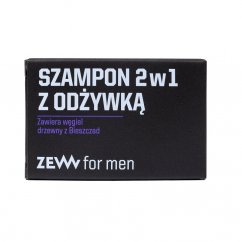 Zew For Men, Šampón a kondicionér 2 v 1 s dreveným uhlím 85ml