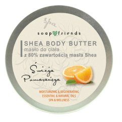 Soap&Friends, Shea Butter 80% masło do ciała Pomarańcza 200ml