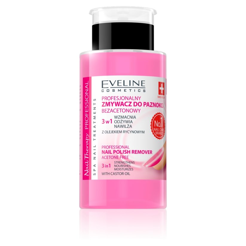 Eveline Cosmetics, Nail Therapy Professional bezacetónový odlakovač na nechty 190 ml