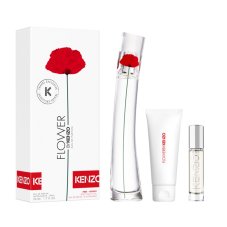Kenzo Flower by Kenzo zestaw woda perfumowana spray 50ml + balsam do ciała 75ml + woda perfumowana 10ml