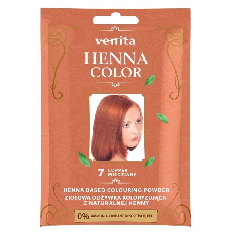 Venita, Henna Color bylinný farebný kondicionér s prírodnou henou 7 Copper