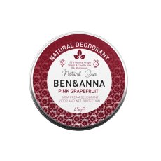 Ben&amp;Anna, Přírodní deodorant přírodní krémový deodorant v hliníkové plechovce Pink Grapefruit 45g