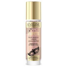 Eveline Cosmetics Variete Liquid Highlighter Tekutý rozjasňovač na obličej a tělo 02 Rose Gold 30 ml