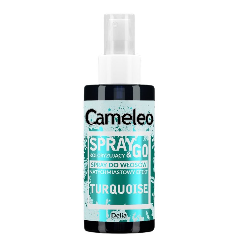 Cameleo, Spray &amp; Go sprej na farbenie vlasov Tyrkysová 150ml