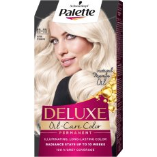 Palette, Deluxe Oil-Care Color farba do włosów trwale koloryzująca z mikroolejkami 11-11 Ultra Tytanowy Blond