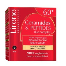 Lirene Ceramides & Peptides strongly regenerating biomimetic night cream-serum 60+ 50 ml