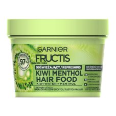 Garnier Fructis Hair Food Kiwi Menthol vlasová maska pro suché a mastné vlasy u kořínků 400 ml