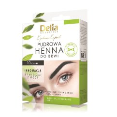 Delia, Eyebrow Expert prášková henna na obočie 1.0 Black 4g