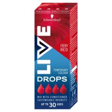 Schwarzkopf Live Drops pro nepermanentní barvu vlasů Fiery Red 30ml