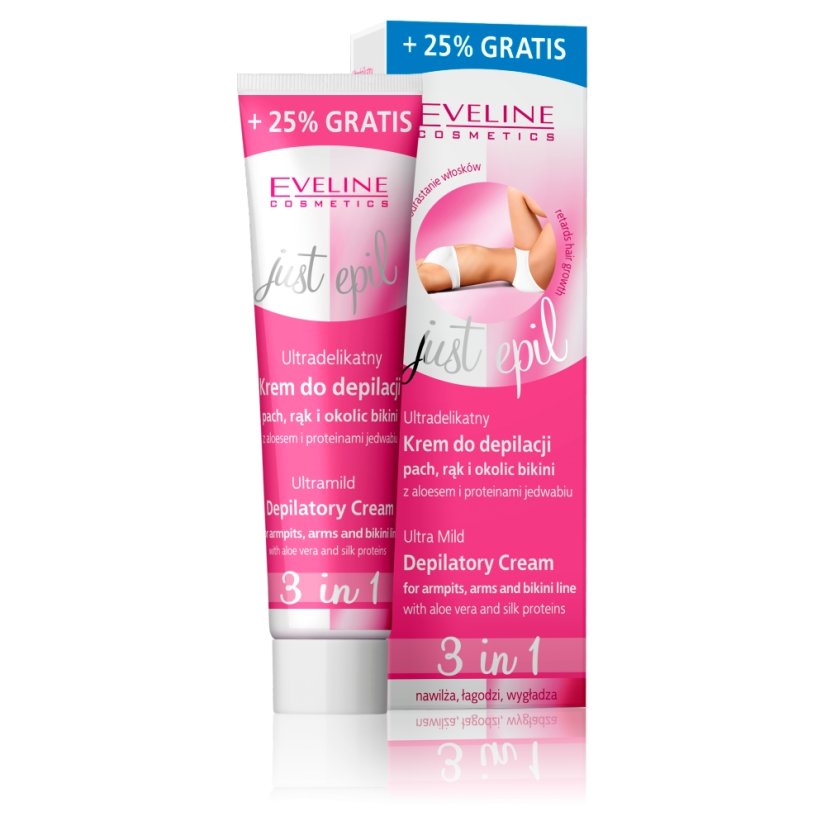 Eveline Cosmetics, Just Epil ultra-mild krém na depiláciu podpazušia a oblasti bikín 125 ml