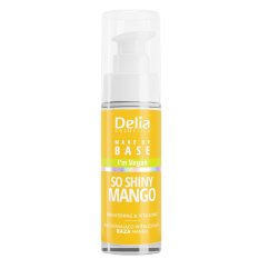 Delia, vegánska podkladová báza pod make-up vegánska rozjasňujúca a revitalizačná báza So Shiny Mango 30ml