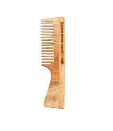 Sattva, Neem Wood Comb Indický medový hrebeň na vlasy 19 cm