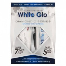 White Glo, Diamond Series System set bieliaca zubná pasta 100ml + bieliaci zubný gél 50ml + zubný uzáver