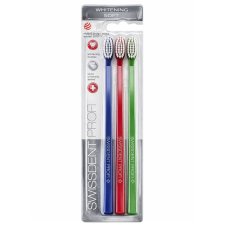 Swissdent Profi Whitening Soft zubní kartáčky 2 ks + 1 ks