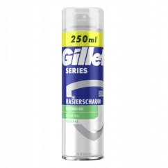Gillette, Series Sensitive łagodząca pianka do golenia z aloesem 250ml