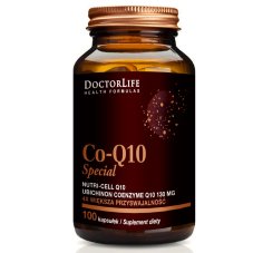 Doctor Life Co-Q10 Special koenzym Q10 130mg w organicznym oleju kokosowym suplement diety 100 kapsułek