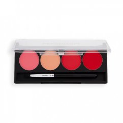 Makeup Revolution, Water Activated Graphic Liner Palettes paleta eyelinerów z pędzelkiem Pretty Pink 5.4g
