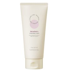 Missha, Krémová čisticí pěna Latte Strawberry 172ml