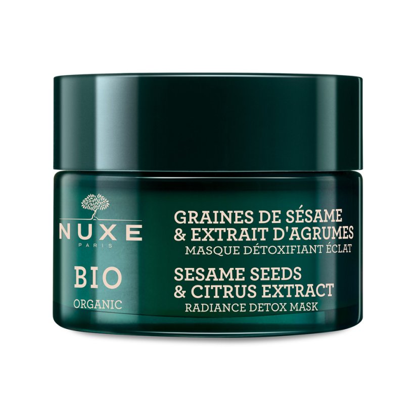 NUXE, Bio Organic rozjasňujúca detoxikačná maska s citrusmi a výťažkom zo sezamových semienok 50 ml