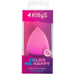KillyS, Color Me Happy gąbeczka 3D do makijażu Różowa