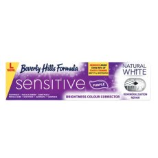 Beverly Hills, Natural White Sensitive Purple zubní pasta bělící zubní pasta pro přecitlivělé zuby 100 ml