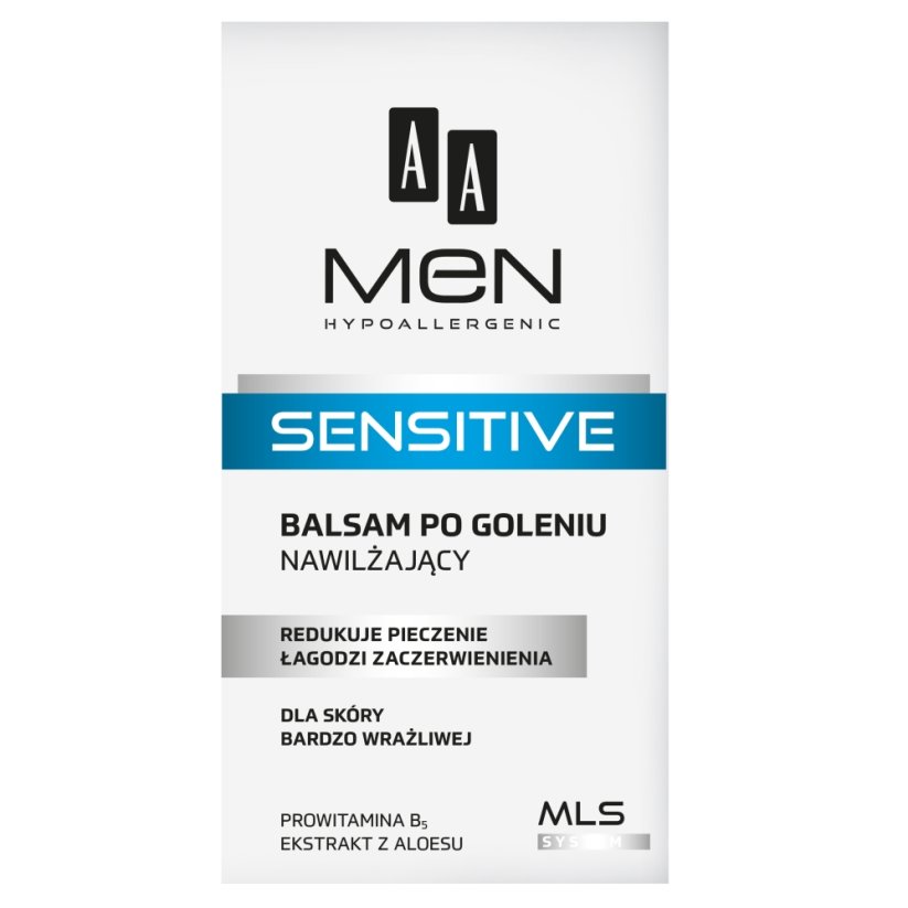 AA, Men Sensitive hydratačný balzam po holení pre veľmi citlivú pleť 100 ml