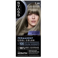 Syoss Permanent Cool Color farba na vlasy 7_46 Cool Medium Blonde