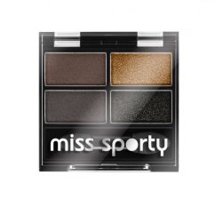 Miss Sporty, Studio Colour Quattro Eye Shadow poczwórne cienie do powiek 414 100% Smokey 5g