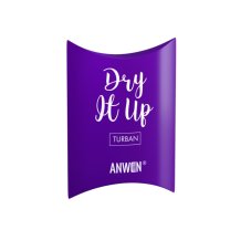 Anwen Dry It Up turban na vlasy Fialová