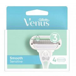 Gillette, Venus Smooth Sensitive wymienne ostrza do maszynki do golenia dla kobiet 4szt