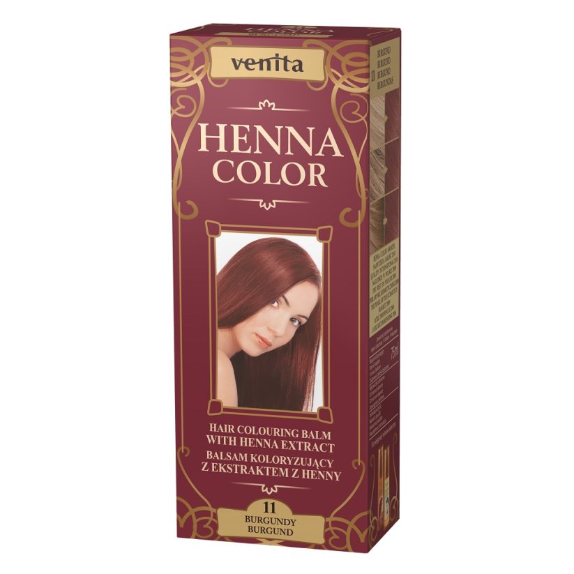 Venita, Henna Color balsam koloryzujący z ekstraktem z henny 11 Burgund 75ml