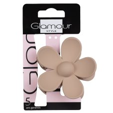 Glamour Květinová spona do vlasů béžová