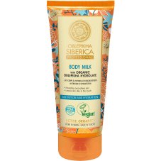 Natura Siberica Oblepikha Profesionálne výživné a hydratačné telové mlieko na báze hydrolátu z rakytníka 200 ml
